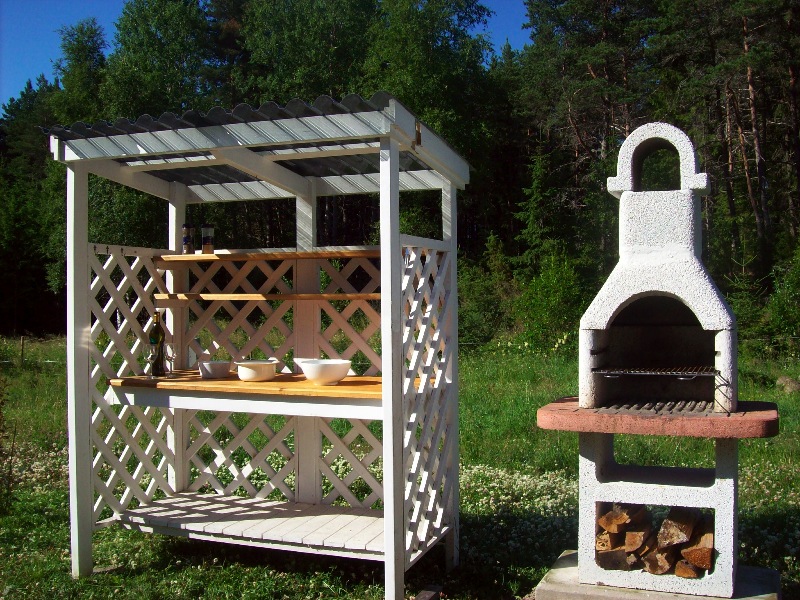 Grill med b�nk